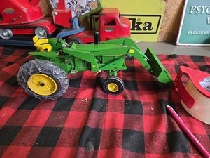 ERTL JOHN DEERE 4020 DIESEL FRONT LOADER TRACTOR 1/16 VERY NICE PRESTIGE