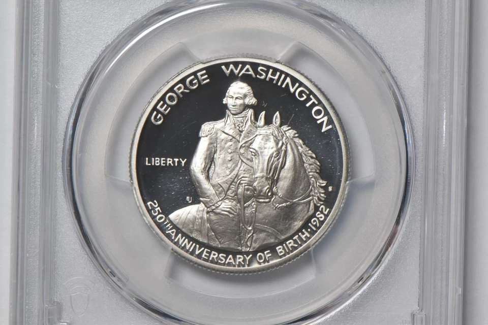 1982 S PR70 Washington Commemorative Half Dollar PCGS Blue Label *9004 - Image 3 of 4