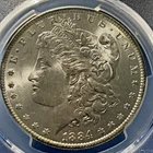 1884-O MORGAN SILVER DOLLAR PCGS MS64 BLAST WHITE COIN THAT IS ACCURATELY GRADED
