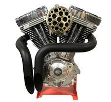 Wyatt Gatling Brass Drilled CV Air Cleaner fits Harley Davidson