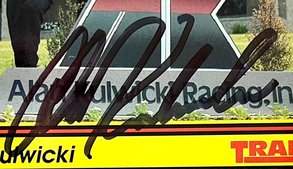 Alan Kulwicki NASCAR 1991 Traks #7 Autographed Signed - Image 2 of 4