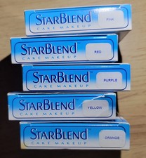 Mehron Starblend 2 oz Cake Makeup Lot Of 5 Professional Artist Theatrical Stage