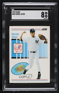 1993 Score Derek Jeter #489 SGC 8 Rookie RC HOF