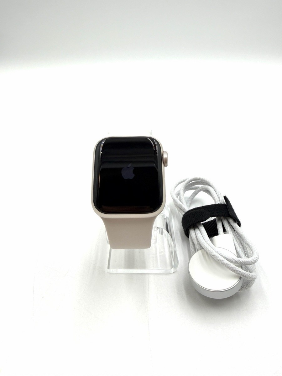 Apple Watch SE 3 40mm GPS Starlight Aluminum Case w Sport Band S/M