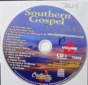 70009 SOUTHERN GOSPEL    CHARTBUSTER   KARAOKE CDG LOT MAIL