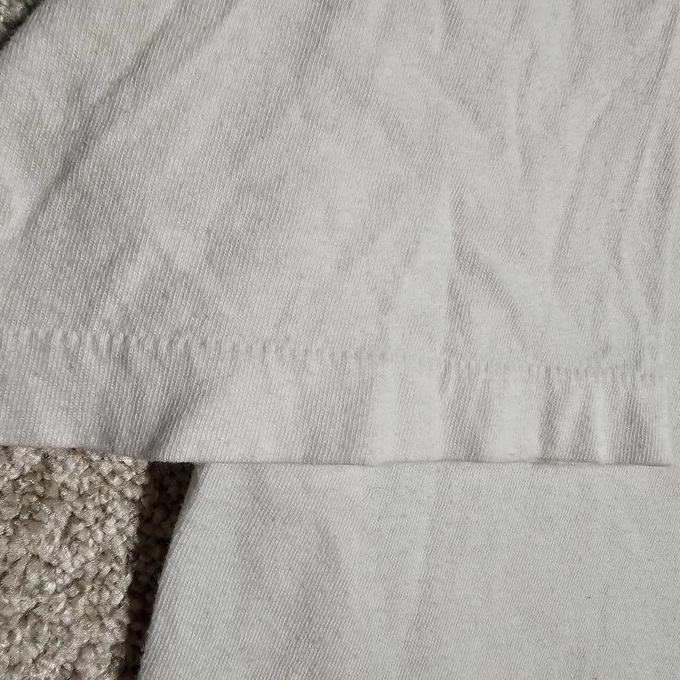 Camiseta Merona Manchada De Colección Años 90 Para Hombre XL Blanca En Blanco Vivida en Grunge Foto 3 de 4