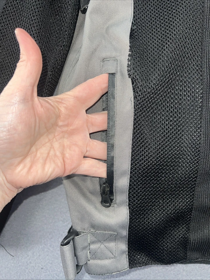 Chaqueta de motocicleta HWK Spyder para hombre pequeña malla motocross armadura acolchada Foto 2 de 4