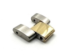 Tag Heuer Men's 18k Gold  Stainless Steel Watch Band Link 17mm Aquaracer