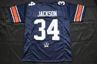 BO JACKSON AUBURN TIGERS SIGNED FOOTBALL JERSEY Royals Raiders BAS COA