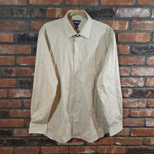 Croft  Barrow Classic Fit Long Sleeve Button-front Shirt Workwear Men's L