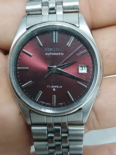 Vintage SEIKO Automatic LM With 6309 Men's Watch Japan Date Only-Dial Replaced