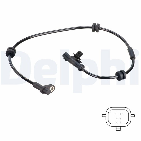 Delphi ABS Sensor Raddrehzahl DrehzahlfüHler Hinten FüR Ford Fiesta VI B-Max JK-image