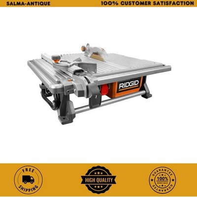 RIDGID 7 in Table Top Wet Tile Saw 6.5 Amp Corded Portable Water Saw R4021