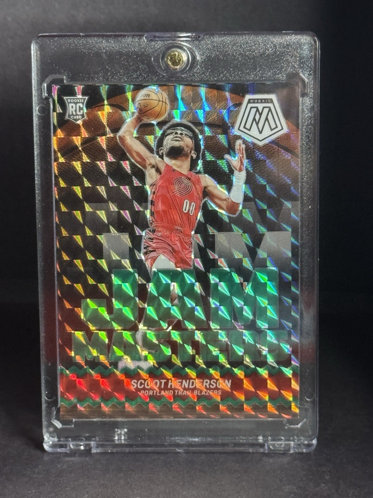 2023-24 Panini Mosaic - Jam Masters Scoot Henderson #13 Green Mosaic Prizm (RC)
