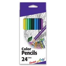 Pentel Colored Pencils, Set of 24