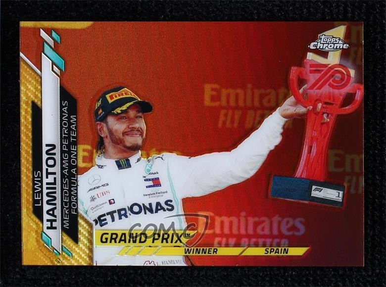 2020 Topps Chrome Formula 1 70th Anniversary Gold Refractor Lewis Hamilton 5l1