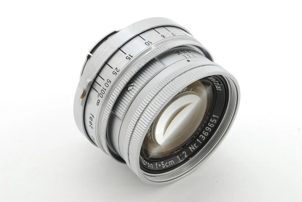 【N MINT】LEICA Ernst Leitz GmbH Wetzlar Summicron 5cm f/2 L39 LTM L Screw Mount - Image 2 of 4