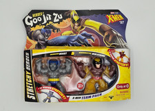 Heroes of Goo Jit Zu X-Men  97 Wolverine  Beast 2 Pack New Damaged Card