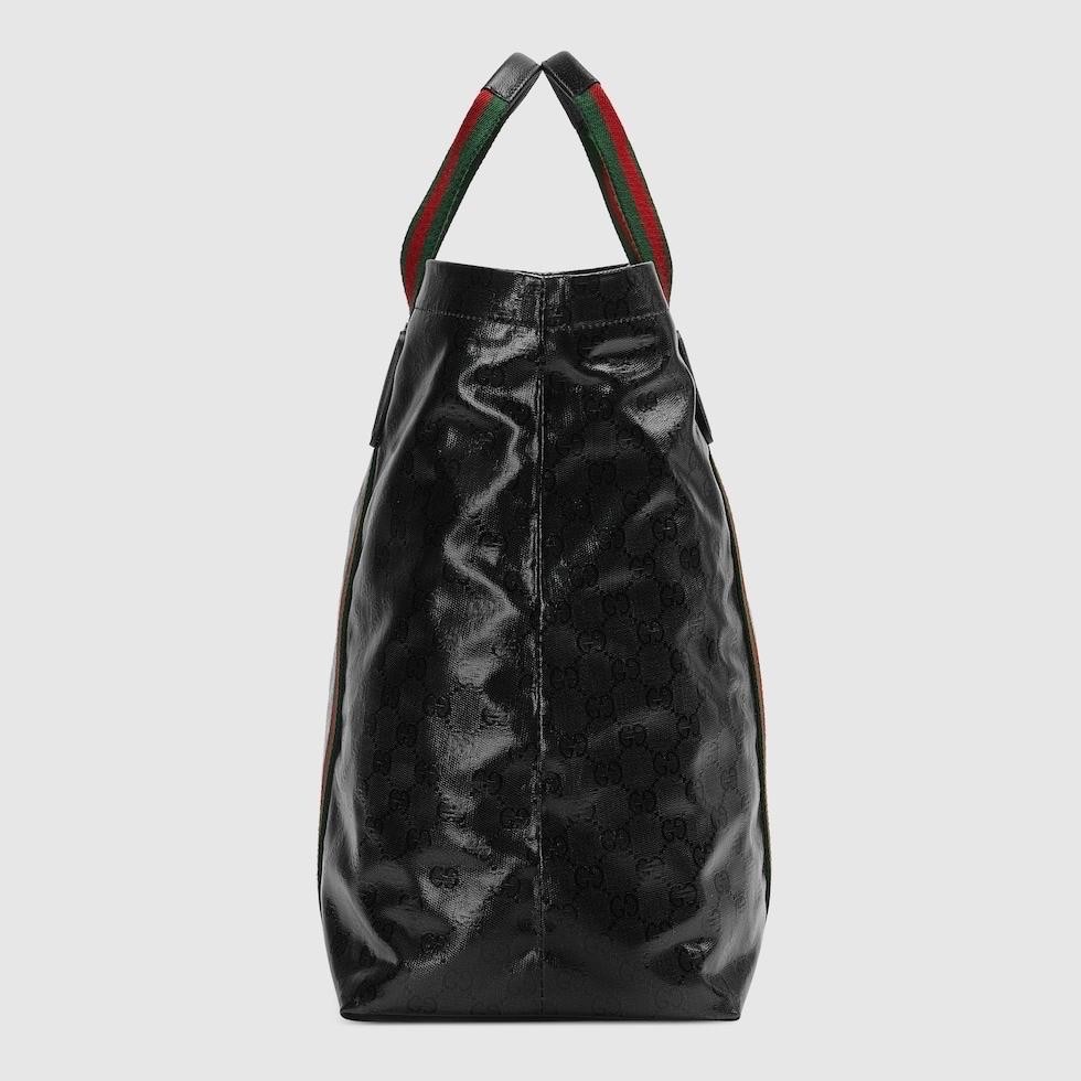 Gucci Women’s GG Crystal Medium Tote Bag in Black Leather image 10