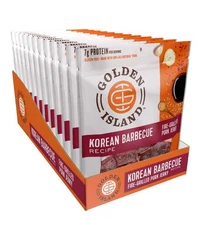 16 Pack Golden Island Korean Barbecue Pork Jerky, 2.85oz