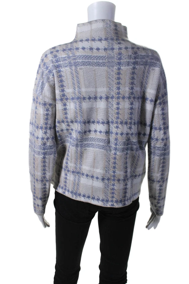 Suéter Rachel Zoe Mujer Geométrico Cuello Simulado Manga Larga Multicolor Talla M Foto 3 de 4