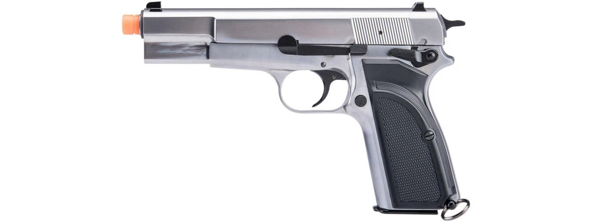 WE Tech Hi-Power Browning MK3 Gas Blowback Airsoft Pistol (Color