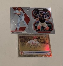 J.T. Realmuto Gilded Gold Etch Chrome Signed /85- Mosaic/ Prizm (3) Card Lot!