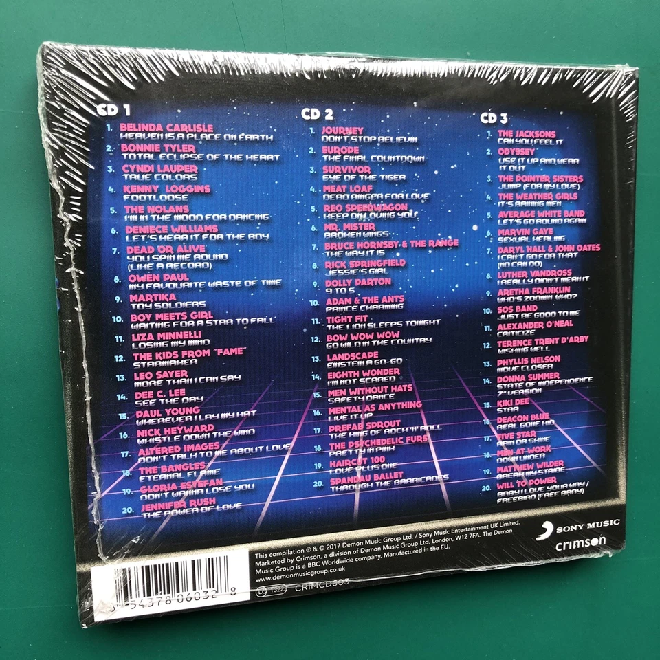 80s SONGS Synth Pop Rock 3x CD Digipak Bonnie Tyler Cyndi Lauper Martika SEALED - Image 2 of 4