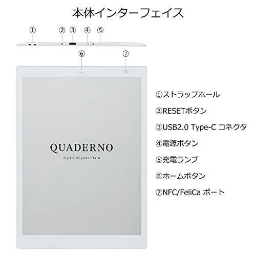 Fujitsu 13.3 type electronic paper (A4 size) FUJITSU QUADERNO FMV-DP41 - Image 3 of 4
