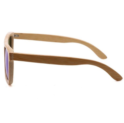 Men Women Bamboo Wood Polarized Square Sunglasses Wooden Frame Retro Glasses New - Picture 7 of 36