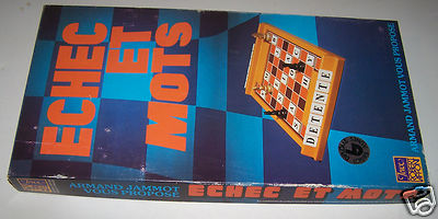 @ ALTES SPIEL SCHACH UND WORTE, ARMAND JAMMOT, SPIELE ROBERT LAFFONT, 1979