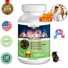 Organic Black MACA ROOT Extract For Men & Women Support Performance & Endurance