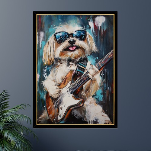 Shih Tzu Rockstar Puzzle 300/500/1000 Teile - Bild 3 von 3