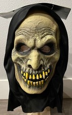 Scary Halloween Mask, Goblin with Back Hood, One Size Adult, BRAND NEW