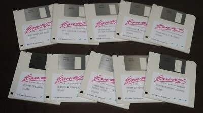 EMU Emax ZDXXX Factory Library Disk Set - 10 Diskette - E-mu Disk