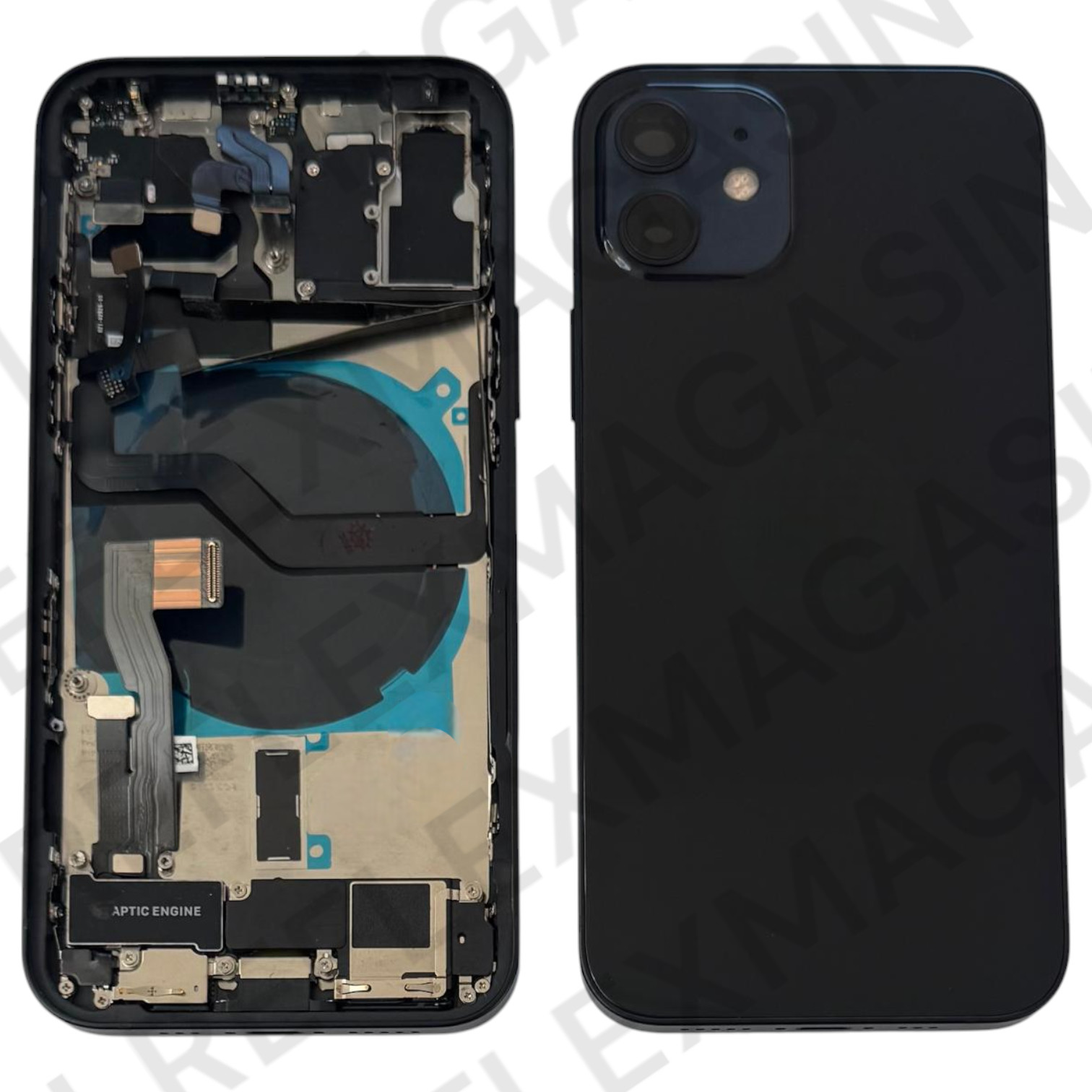 Châssis iPhone 12 complet coque arrière usée rénovation verte US