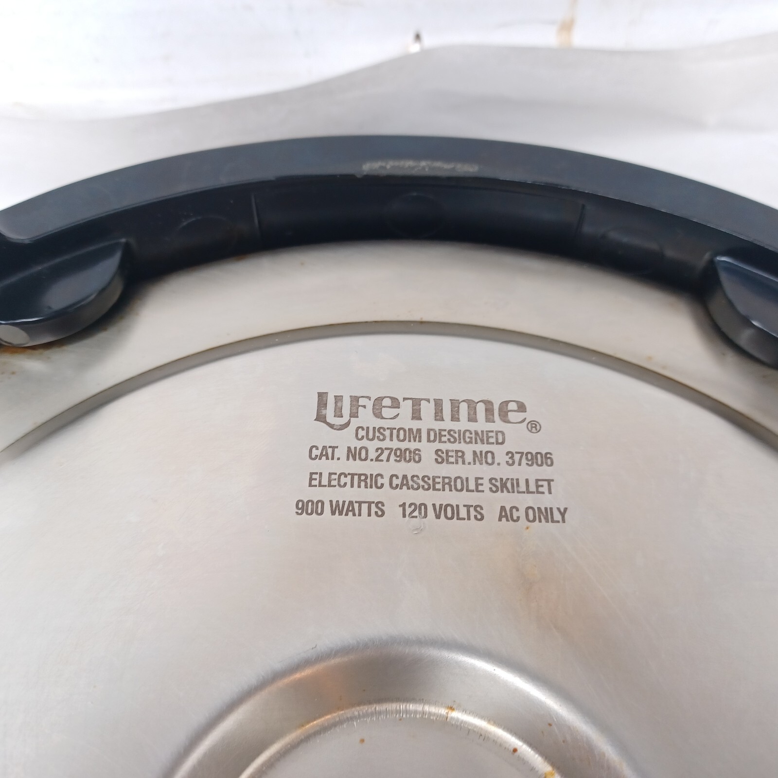Lifetime 27906 Stainless Steel Electric Skillet Liquid Core eBay