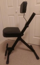 Portable Musician Stool Adjustable Guitar Cushioned Street Performer Chair Seat