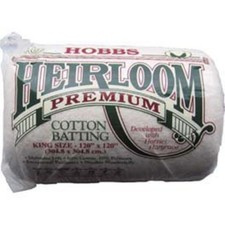Hobbs Heirloom Premium Cotton Batting/Wadding King Size (120"x 120")