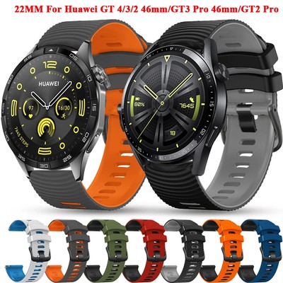 22mm Silicone Strap for Huawei GT 4 46mm Watch GT 4 GT3 Pro 46mm GT2 GS Pro Band