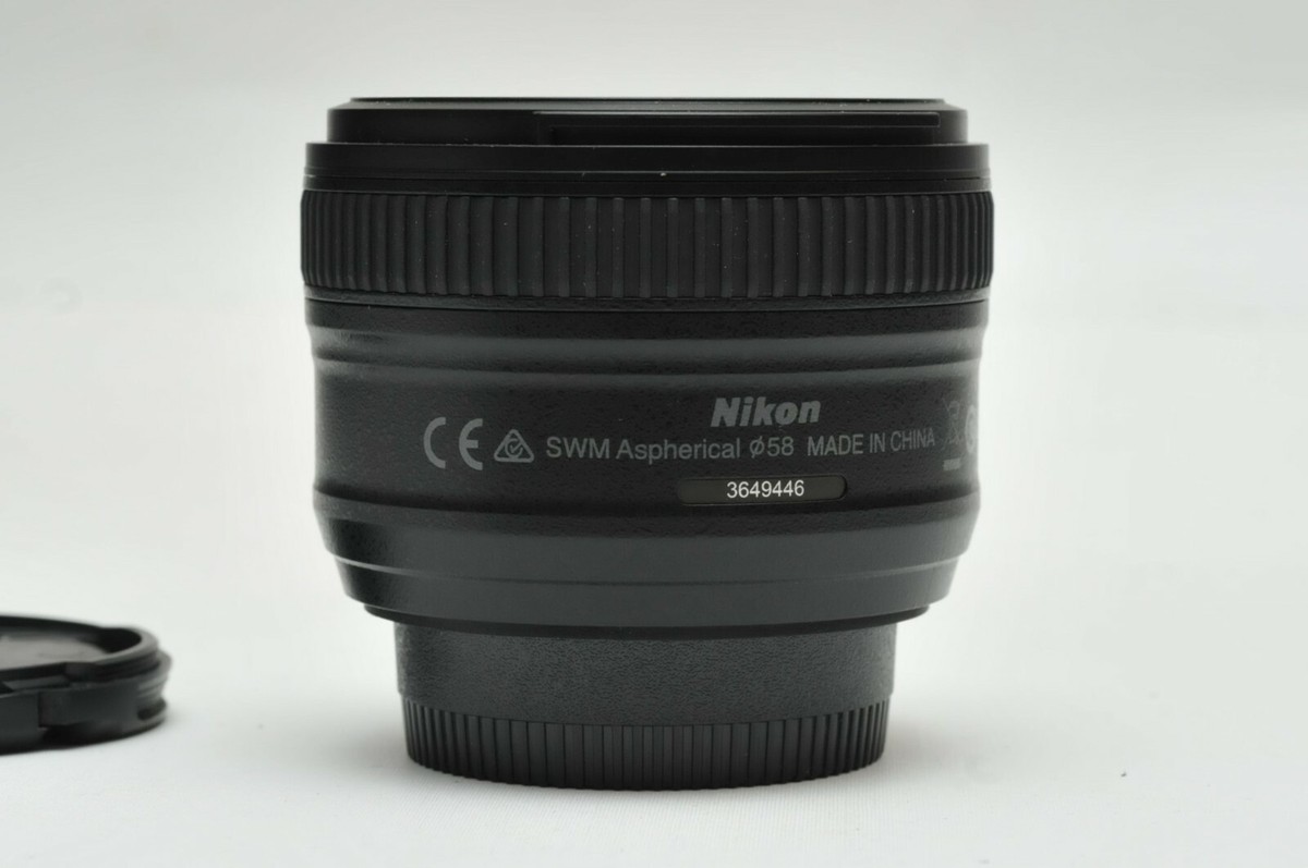 美品 Nikon AF-S NIKKOR 50mm F1.8 G AA3449 Nikon AF-S NIKKOR 50mm f/1.8G SN3649446 | eBay