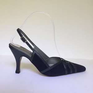 navy slingback court shoes