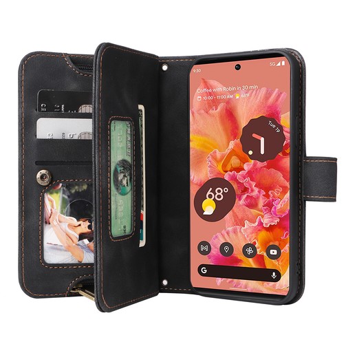 For Google Pixel 6/6a/6 Pro/7/7 Pro Magnetic Flip Stand Crossbody Wallet Case - Zdjęcie 24 z 72