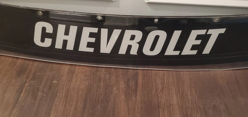 Chevy Nascar Partial Windshield Glass Name Banner 53"x 8" Test Car - Image 2 of 4