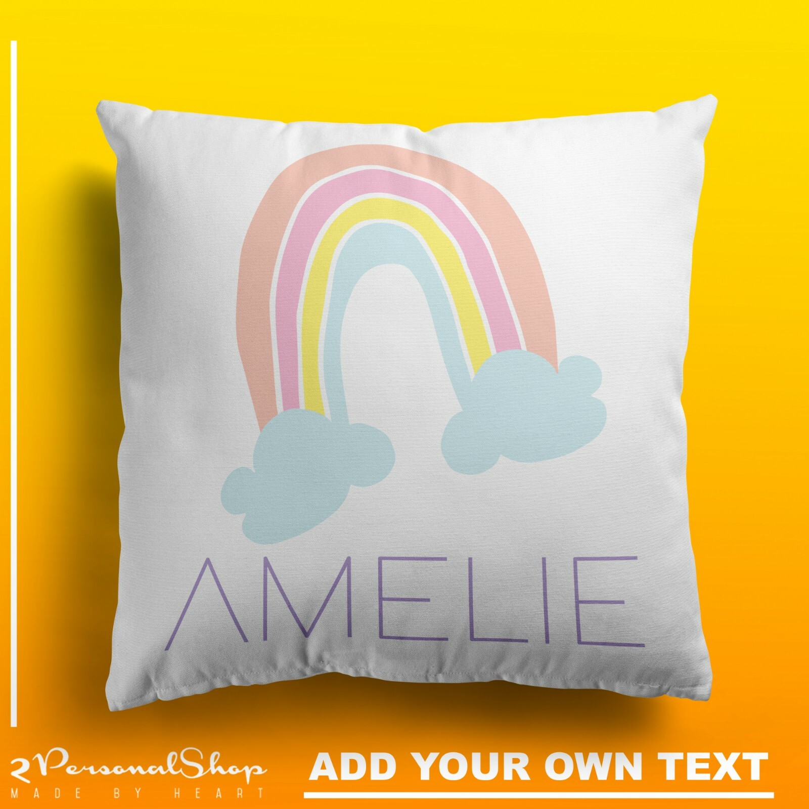 rainbow pillow case