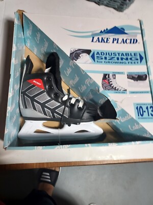 Lake Placid Wizard 400 Youth Hockey Ice Skates Size 10-13 Adjustable NEW 