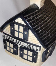 Boston Bay Cookie jar country cottage bisque biscuit storage