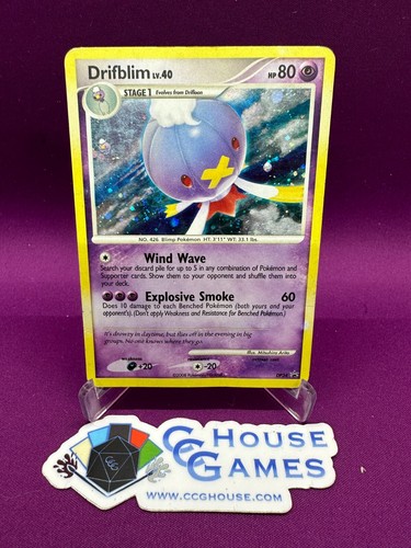 Drifblim Lv. 40 DP34 Diamond & Pearl Promo Holo w/ Swirl Pokemon *CCGHouse* RB