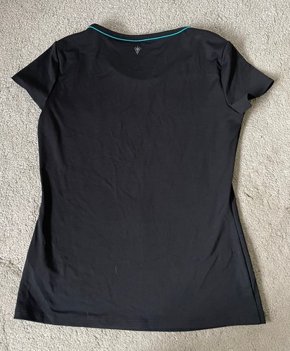 M&S ACTIVEWEAR TOP - BLACK - UK 12 - GOOD CONDITION - Picture 3 of 4