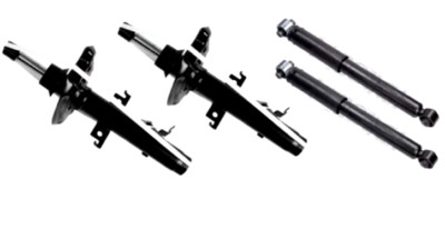 FRONT + REAR SHOCK ABSORBERS for NISSAN QASHQAI QASHQAI +2 2.0 dCi AWD 2007-2013